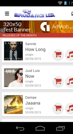 Application Android Encyclopédie de l'Eurodance