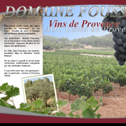 Dépliant du Domaine Foussenq (Carcès, Var)