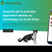 Site de l'application Android Freecats